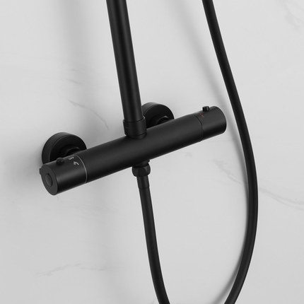 Colonne de douche thermostatique Gina black