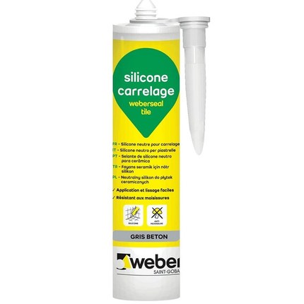 Mastic silicone Weberseal spécial carrelage