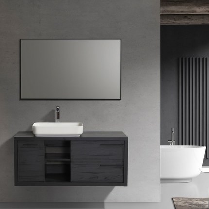 Meuble double vasque 160 cm, meuble lavabo 160 cm, meuble sous vasque 160  cm Avellino