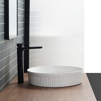 Vasque blanch mat Cannela 42 cm