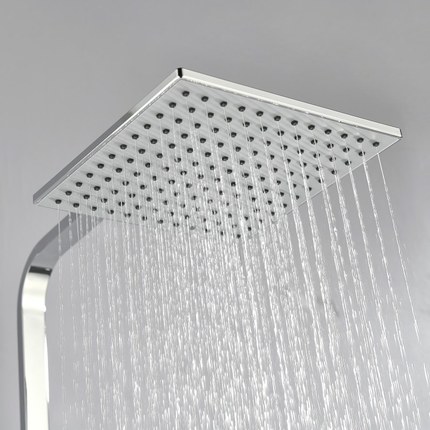 Colonne de douche mécanique Carréo chrome