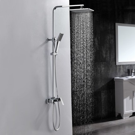 Colonne de douche mécanique Carréo chrome