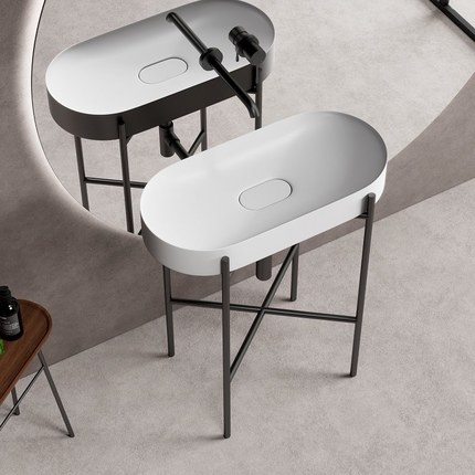 Console blanc mat ELLE 70 cm
