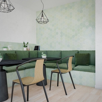 Carrelage hexagonal Zellige glossy 