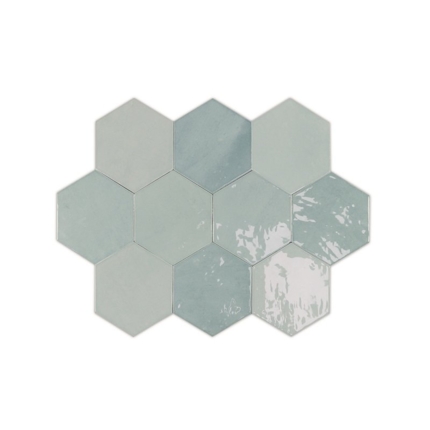 Carrelage hexagonal Zellige glossy 