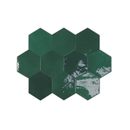 Carrelage hexagonal Zellige glossy 