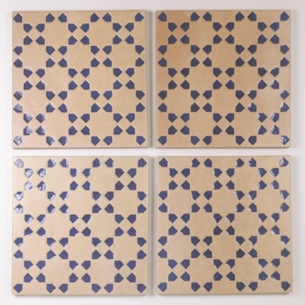 Carrelage aspect zellige Bejmat carré 15x15 cm
