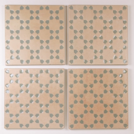 Carrelage aspect zellige Bejmat carré 15x15 cm