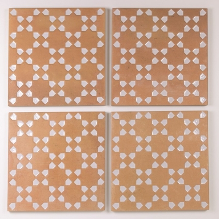 Carrelage aspect zellige Bejmat carré 15x15 cm