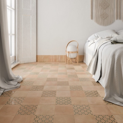 Carrelage aspect zellige Bejmat carré 15x15 cm