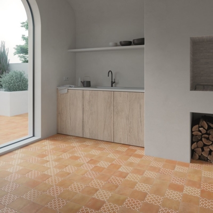 Carrelage aspect zellige Bejmat carré 15x15 cm
