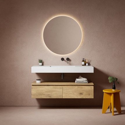 Ensemble vasque Sisa 120 cm et meuble 120 cm