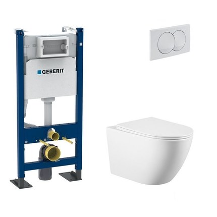 Pack WC suspendu Rimless GEBERIT Compact 48,5 cm