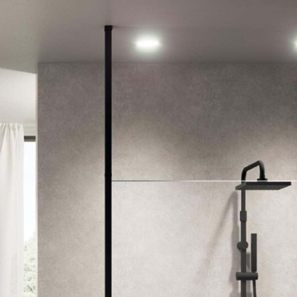 Barre de renfort du sol au plafond 6 à 8 mm chromé et noir mat 