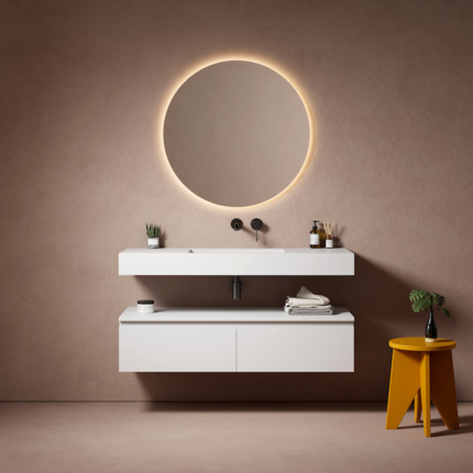 Meuble bas salle de bain 120 cm Sheda