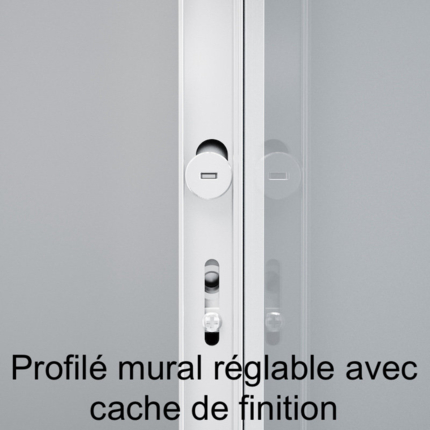 Porte coulissante sur mesure noir mat 