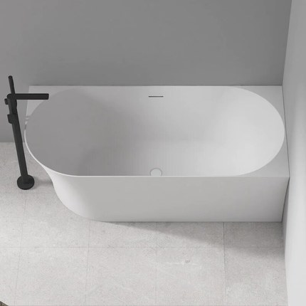 Baignoire semi îlot angle à droite Angolo 170 cm