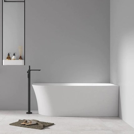 Baignoire semi îlot angle à droite Angolo 170 cm