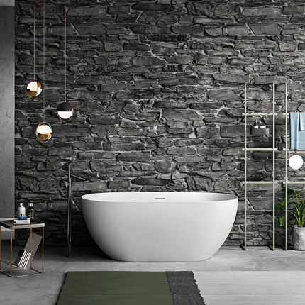 Baignoire Oeuf blanc Mat 160 cm 