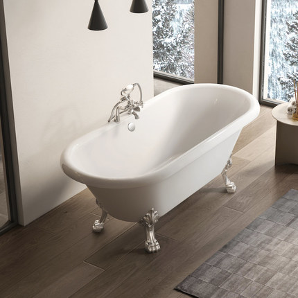 Baignoire ancienne Paris chrome 170 cm