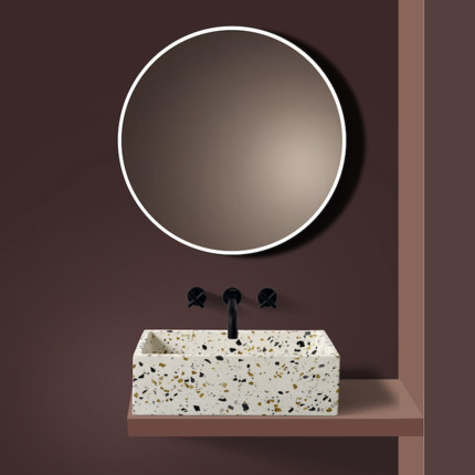 Vasque Evier terrazzo multicolore 50 cm