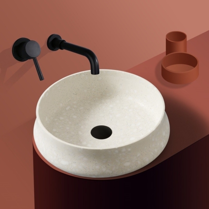 Vasque terrazzo Quartz 38 cm 