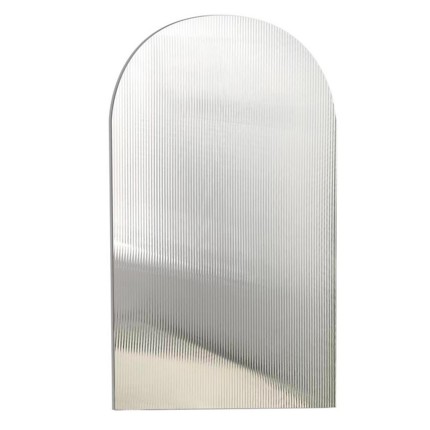 Paroi de douche fixe Flûte rose doré brossé