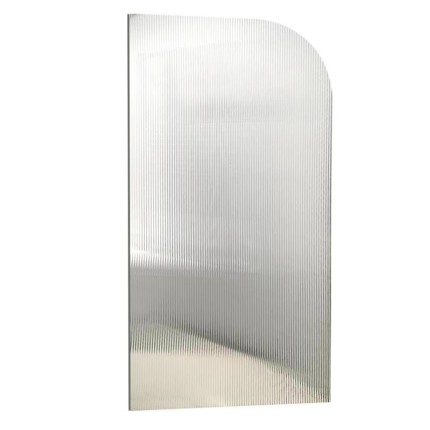 Paroi de douche fixe Luna rose doré brossé