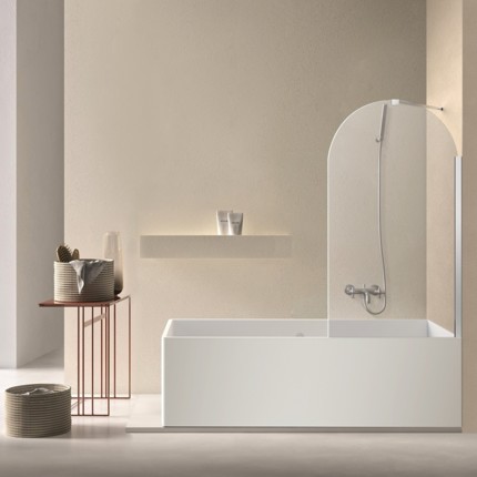 Pare baignoire Arc 70 cm Chrome