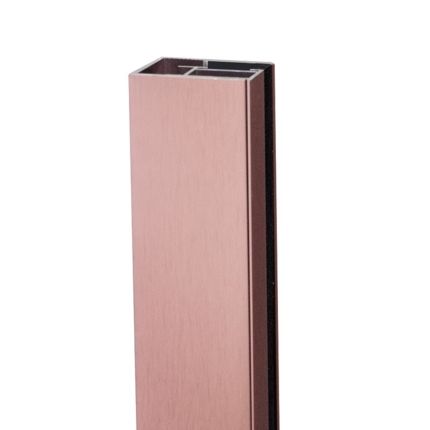 Paroi de douche fixe rose doré