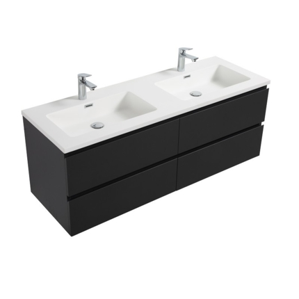 Vasque Alicia 140 cm bllanc brillant