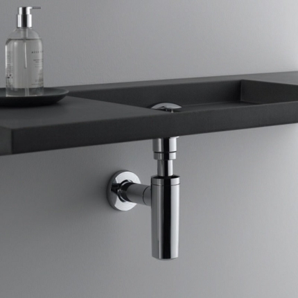 Siphon de lavabo en laiton 