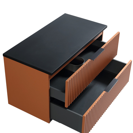 Meuble cannelé Ark 90 cm plan