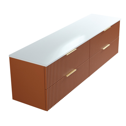Meuble cannelé Ark 180 cm plan