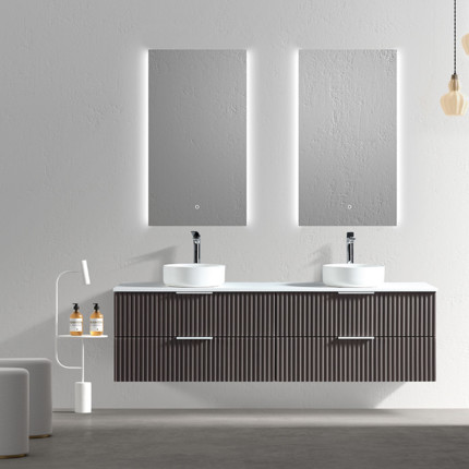 Meuble cannelé avec plan Ark 180 cm