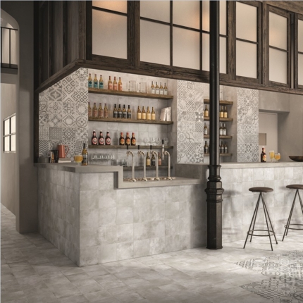 Carrelage Opus Cementina grigia mix
