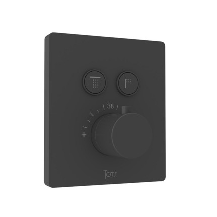 Mitigeur douche encastré PUSH noir mat