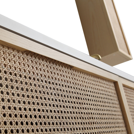 Meuble cannelage Raphia 180 cm vasque