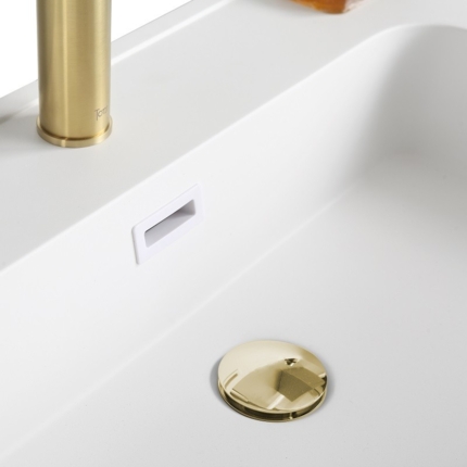 Meuble cannelage Raphia 90 cm vasque