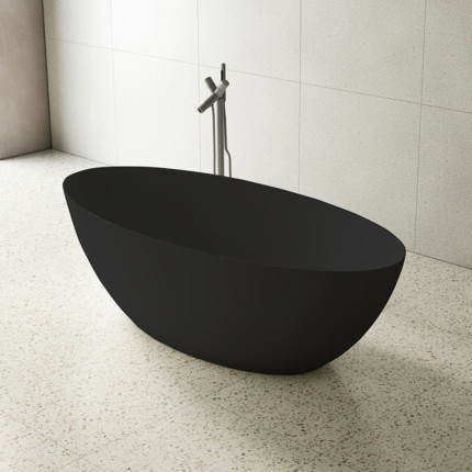 Baignoire en Solid surface Deep noir 180 cm