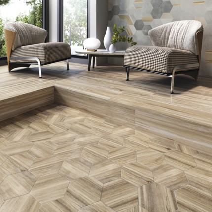 Carrelage hexagonal Work