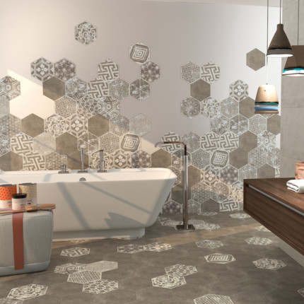 Carrelage Hexagonal ciment Ohio