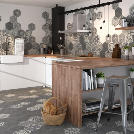 Carrelage Hexagonal ciment Ohio