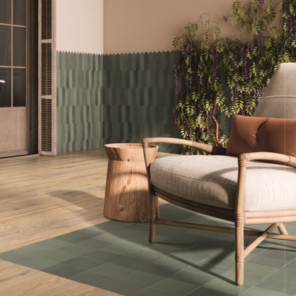 Carrelage Zellige carré mat Contemporary