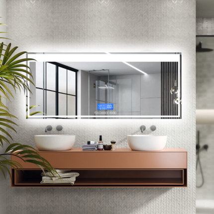 Miroir de salle de bain avec éclairage LED, Miroir Cosmétique