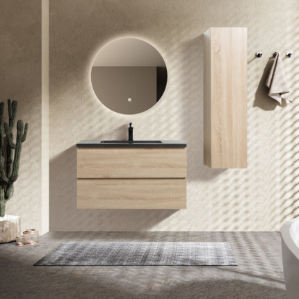 Meuble bois chêne Alicia 90 cm