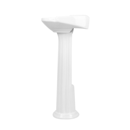 Lavabo colonne totem en céramique rétro Louis