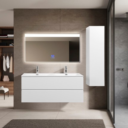 Meuble blanc mat Alicia 120 cm