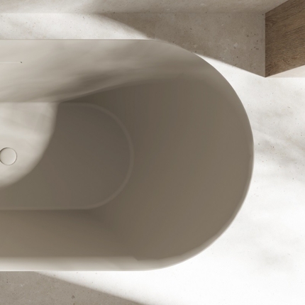 Baignoire beige Argillae mat 170 cm