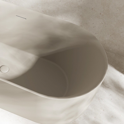 Baignoire beige Argillae mat 170 cm